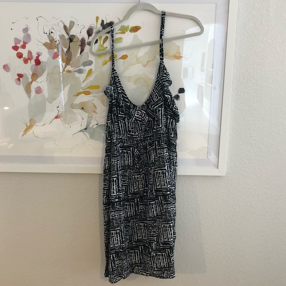 Black and White Print Dress